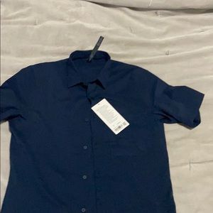 NWT Lululemon navy button down.